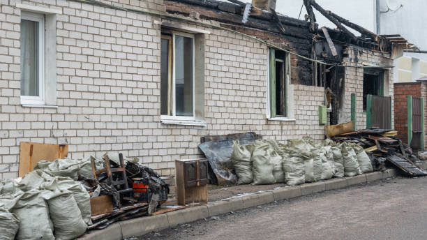 Professional Soot Cleanup technician working in Edgewater, NJ